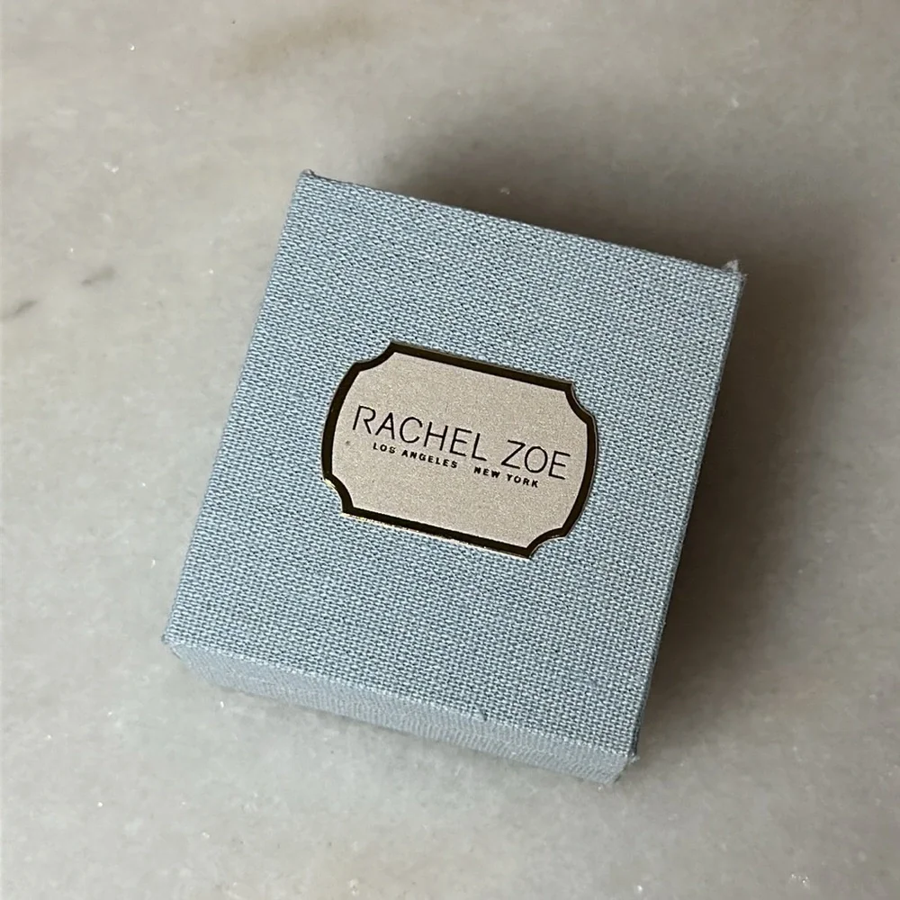 RACHEL ZOE 14KT Gold Mother Of Pearl Clover Necklace NWT - Picture 6 of 6